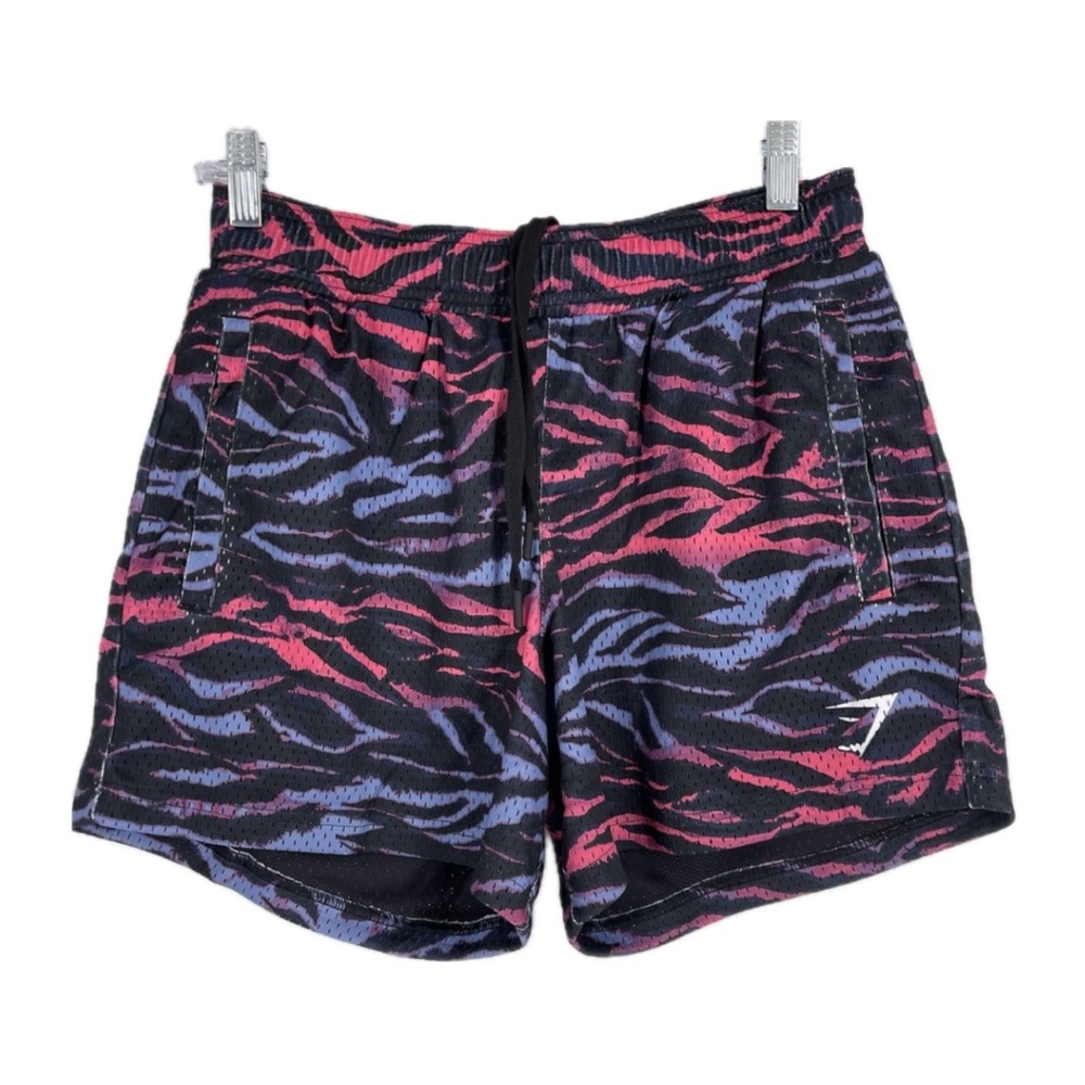 Gymshark Men's Athletic Shorts - Black, Pink, Blue